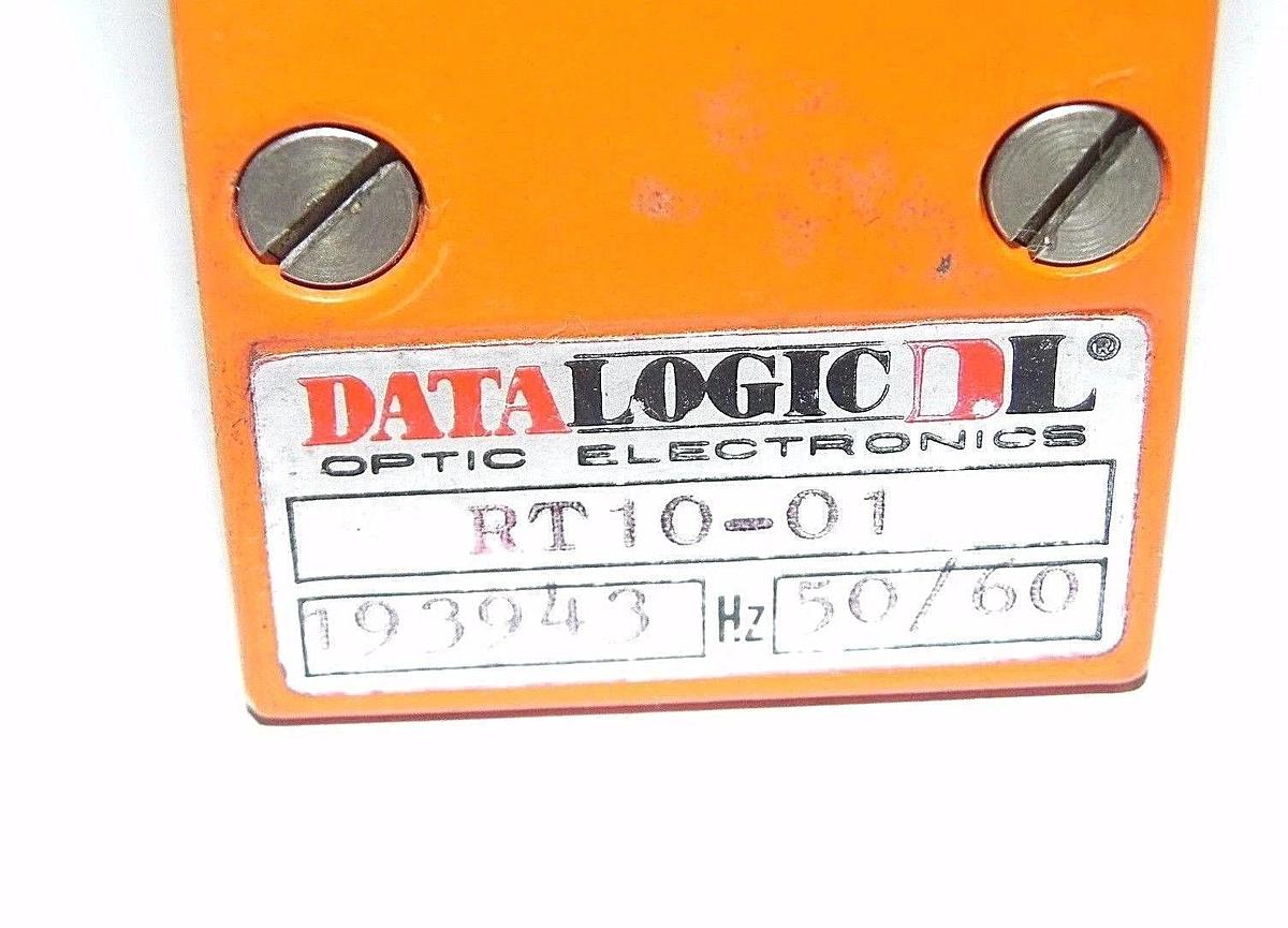 Used DATALOGIC DL OPTIC ELECTRONICS RT 10-01 PHOTO SWITCH SCANNER 50/60HZ, RT10-01