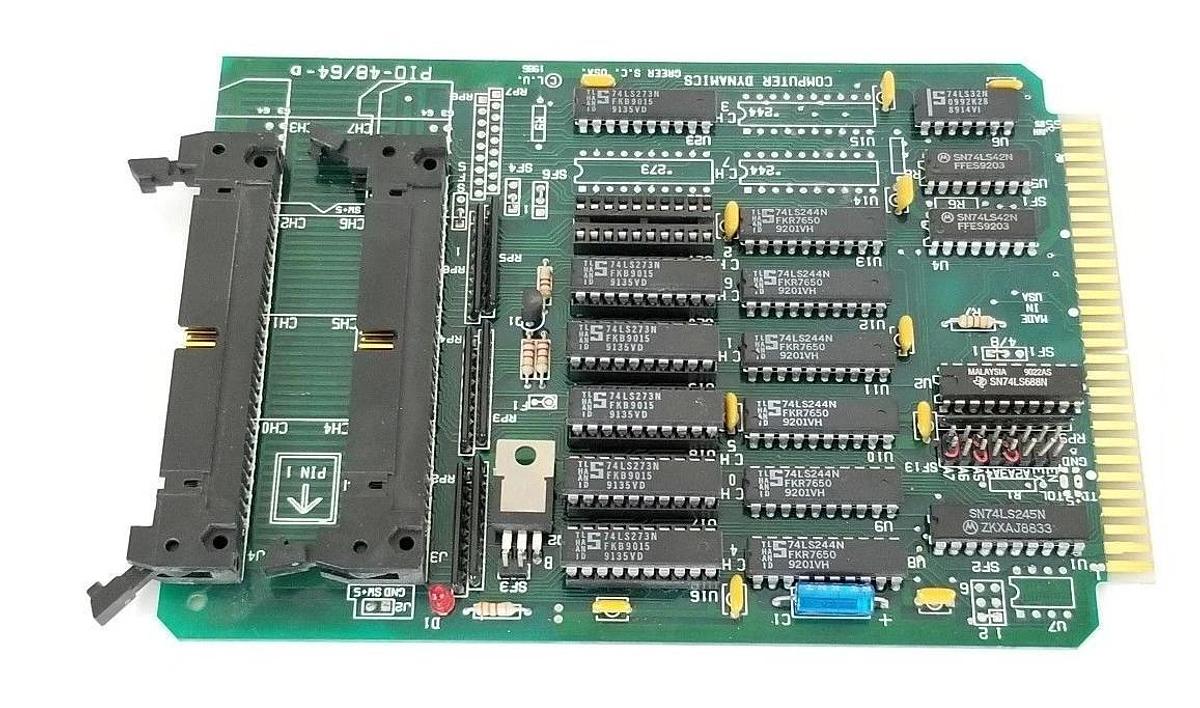 Used COMPUTER DYNAMICS PIO-48/64-D PC BOARD PIO4864D