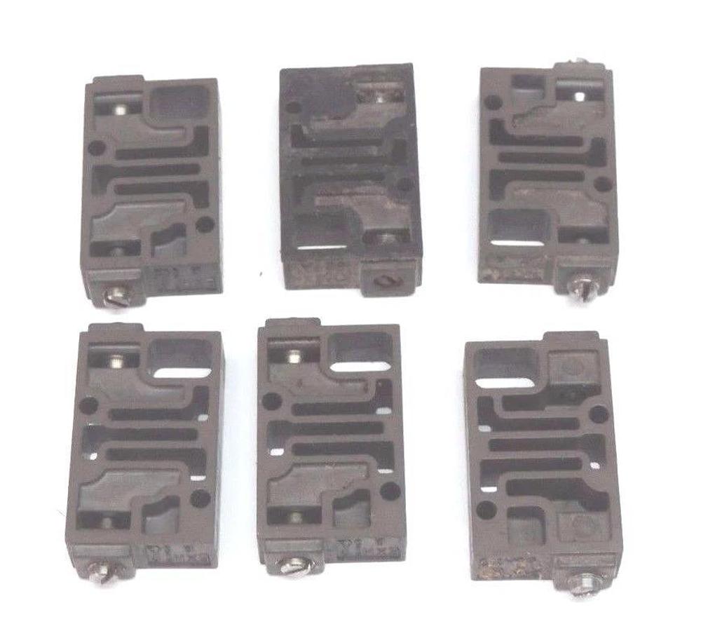 Used LOT OF 6 NUMATICS EXH MANIFOLD END PLATES 239-458