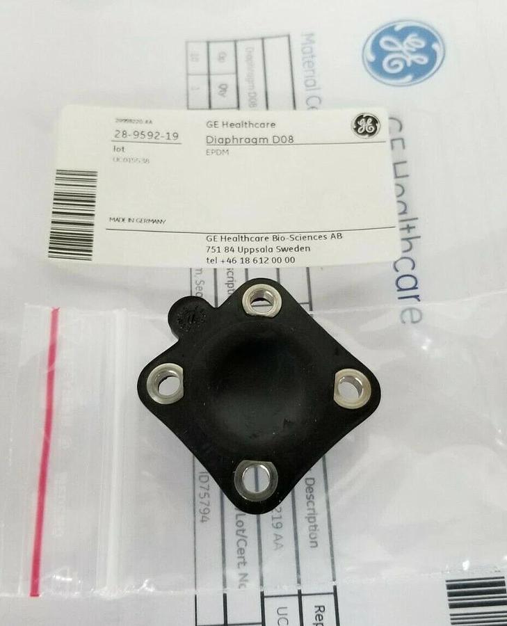 Used LOT OF 9 NEW GE HEALTHCARE 28-9592-19 VALVE DIAPHRAGMS D08 EPDM SEAT 08 28959219