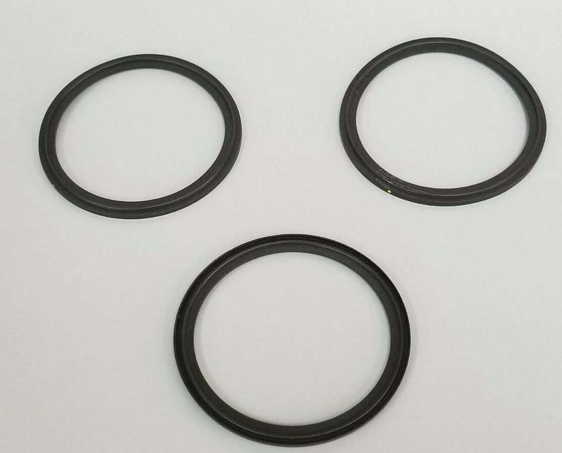 Used LOT OF 3 NEW A3 0-40MVF-SFY FLANGED CLAMP VITON GASKETS 4"