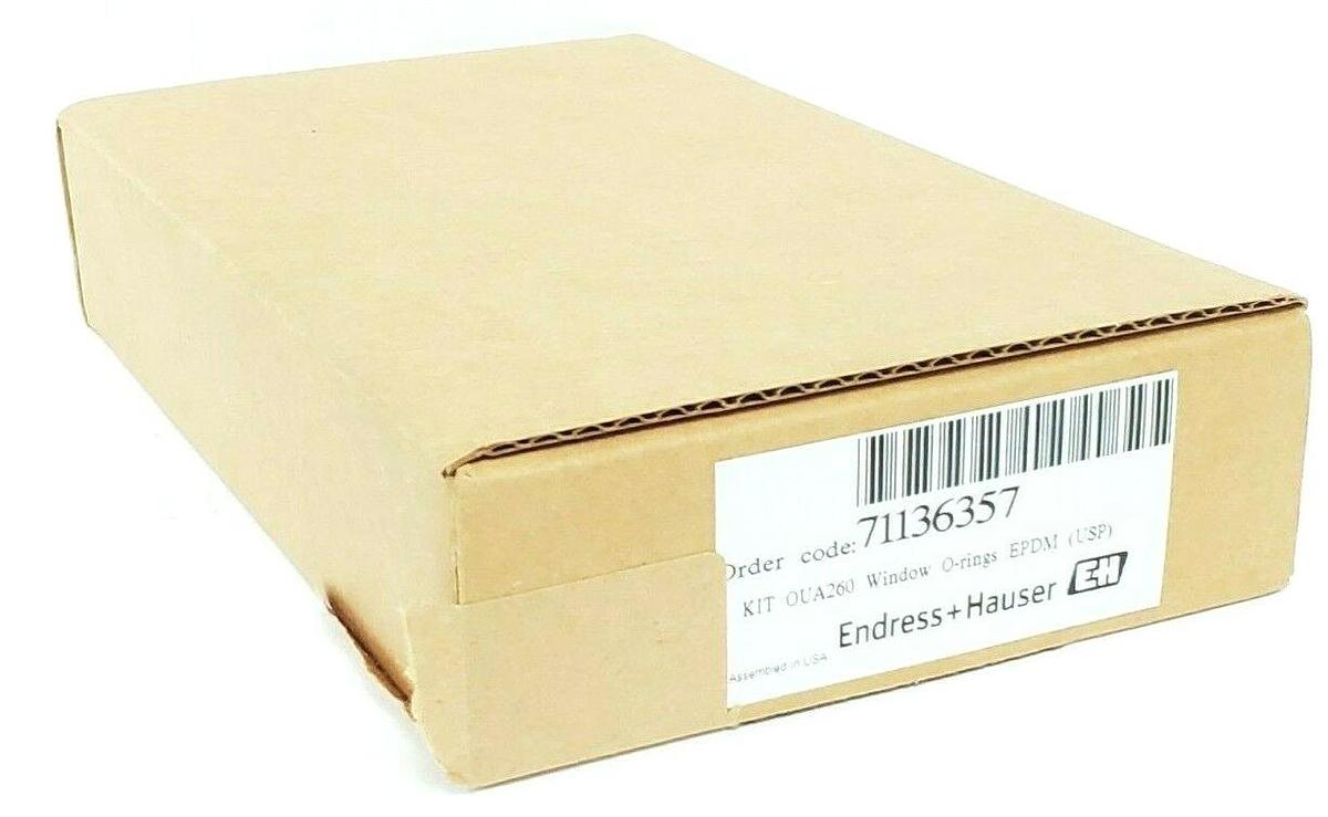 Used NIB ENDRESS + HAUSER KIT OUA260 WINDOW O-RINGS EPDM (USP) 71136357