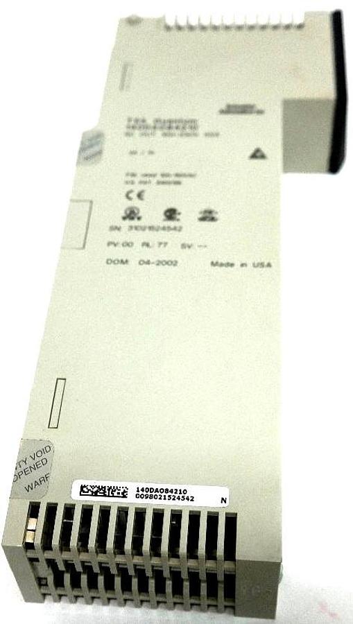 Used AEG SCHNEIDER AUTOMATION 140DAO84210 OUTPUT MODULE 140-DAO-842-10