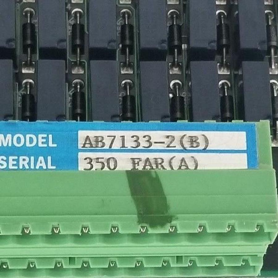 Used PILLAR INDUSTRIES AB7133-2 (B) MK11 I/O BOARD AB71331, AB71332B