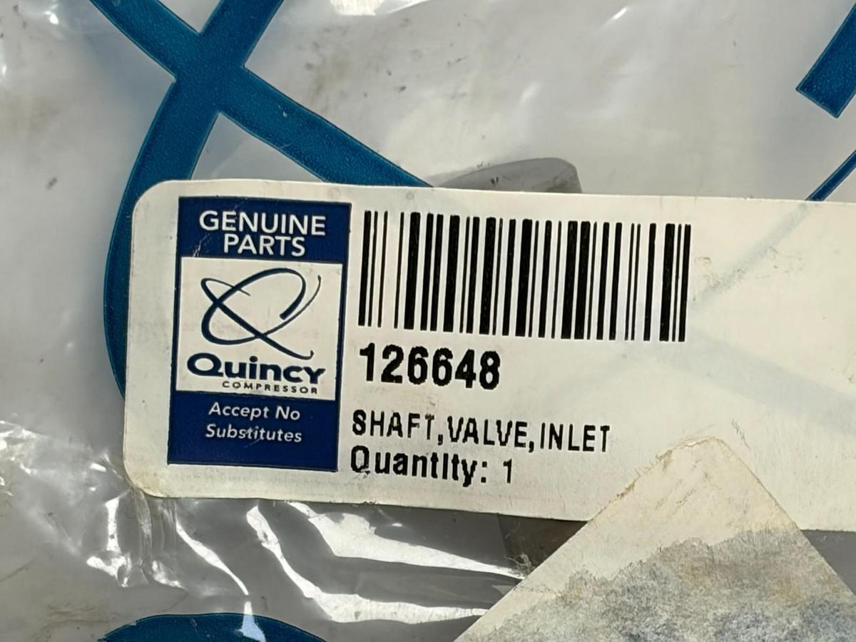 Used Quincy Compressor 126648 Inlet Valve Shaft Stem 3/4"D 6-1/4"L New Surplus