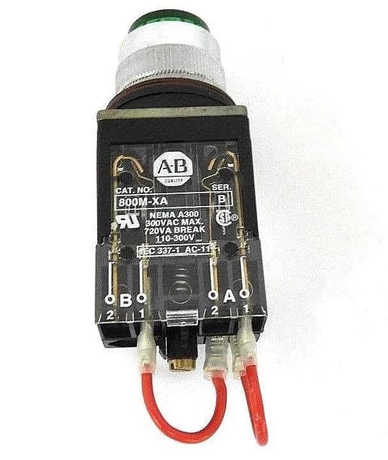 Used NIB ALLEN BRADLEY 800MR-QT24 PUSH BUTTON SER D, 24V, LAMP 85, 800MRQT24