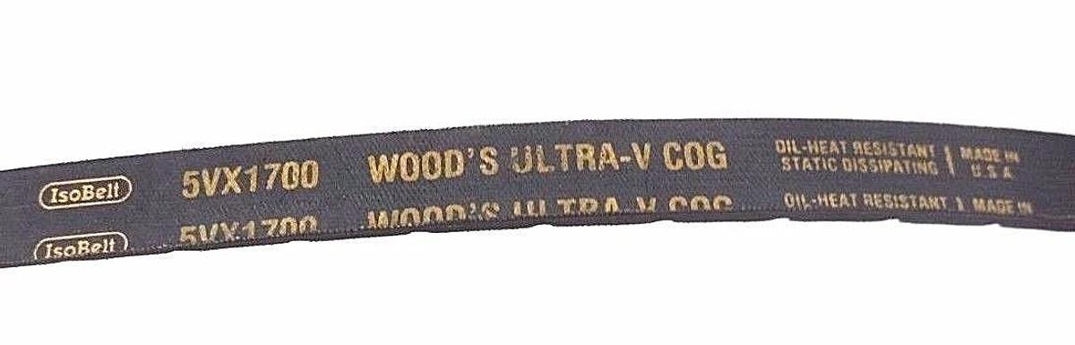 Used NEW TB WOOD'S 5VX1700 ULTRA-V COG V-BELT 5/8X35/64X170IN