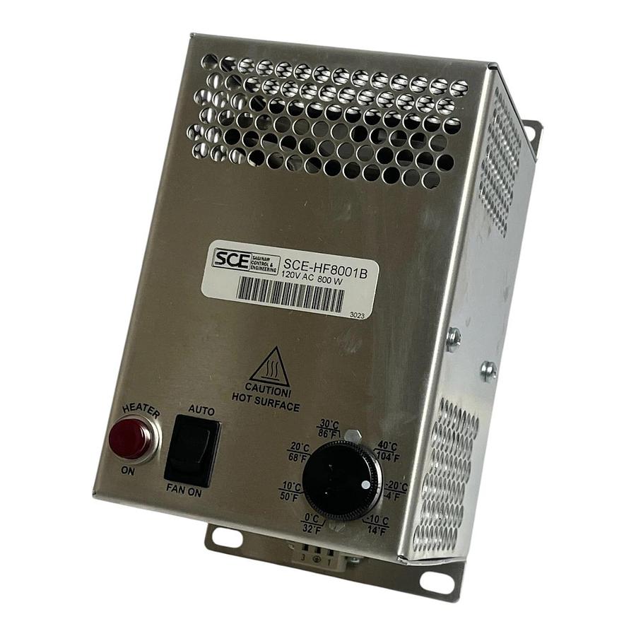Saginaw SCE-HF8001B Enclosure Fan Heater w/ Thermostat 800W 120V - New Surplus