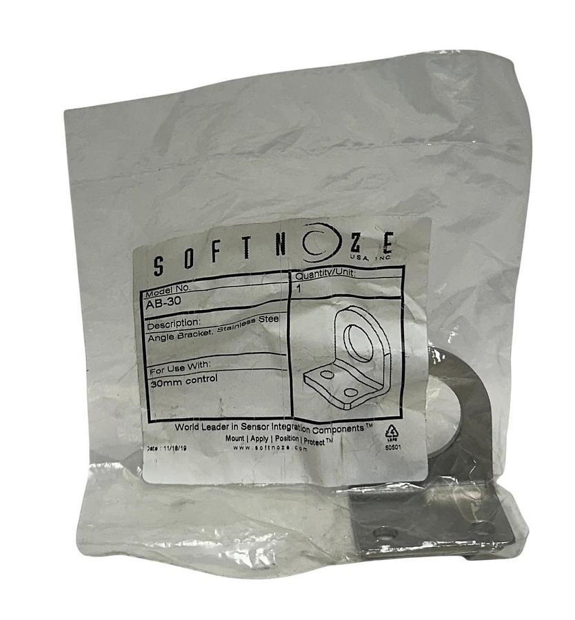 Used 10 SOFTNOZE AB-30 / AB30 OEM STAINLESS STEEL BRACKETS 30mm CONTROL NSFS