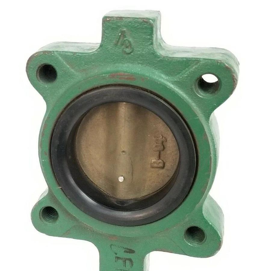 Used CRANE / CENTERLINE 53 SERIES 200 BUTTERFLY VALVE 3'' IN. W/ 24:1 GEAR REDUCER