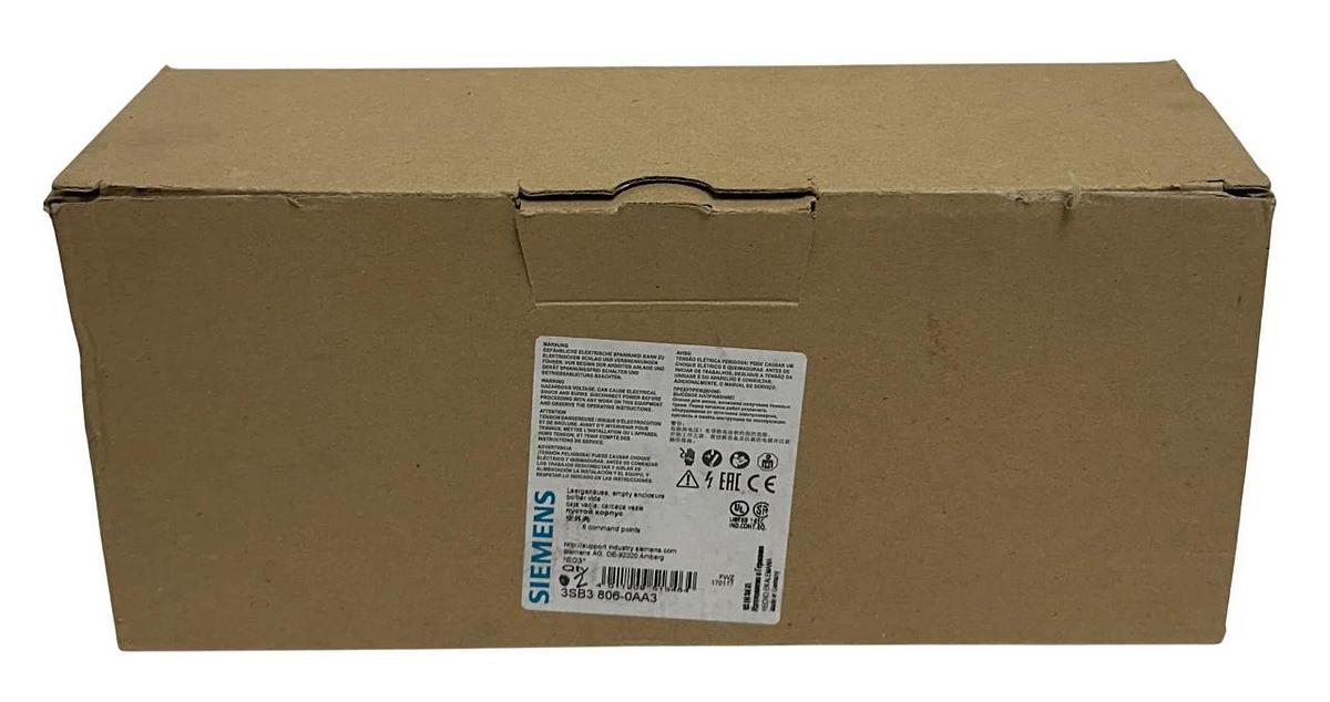 2 SIEMENS SB3 806-0AA3 / SB38060AA3 EMPTY ENCLOSURES FOR COMMAND DEVICES NSMP