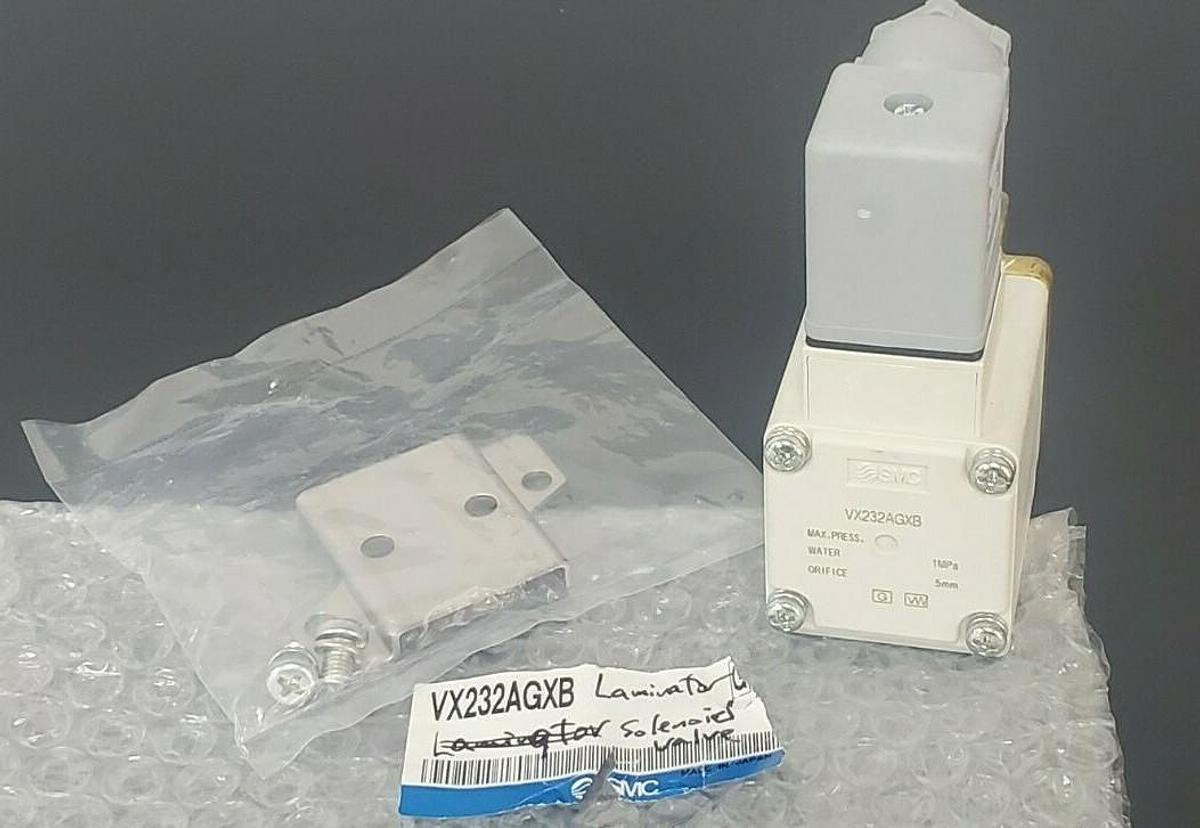 NEW SMC VX232AGXB DIRECT OPERATED 2 PORT VALVE (N.C.) DC24V 10.5W, 1MPa, 5mm