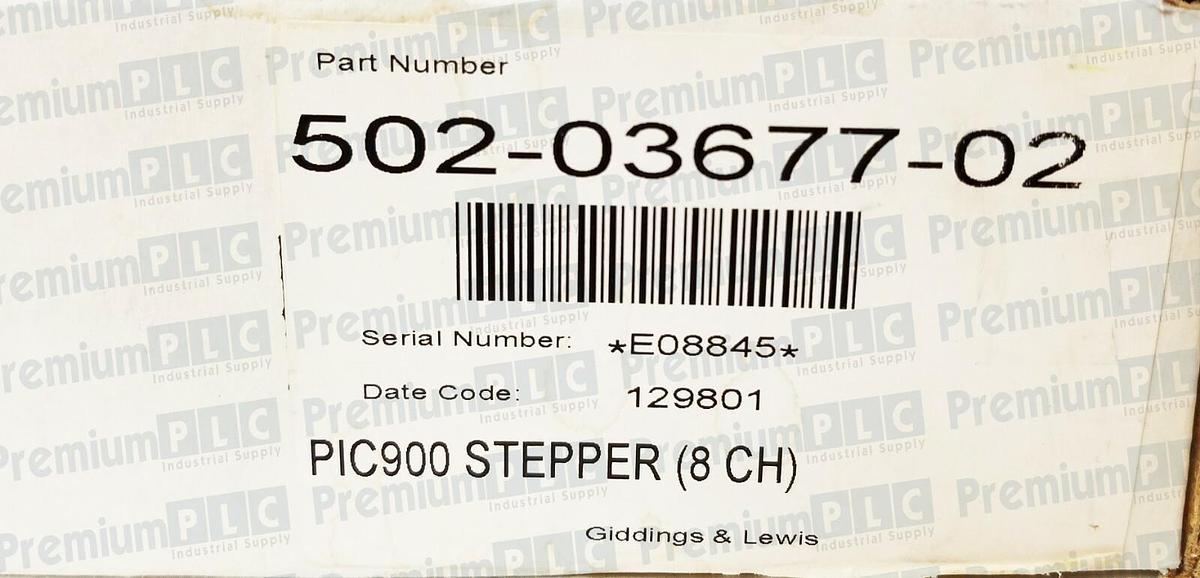 Used GIDDINGS & LEWIS 502-03677-02 PIC900 OUTPUT STEPPER (8 CH) 502-03677-02R1 NIB
