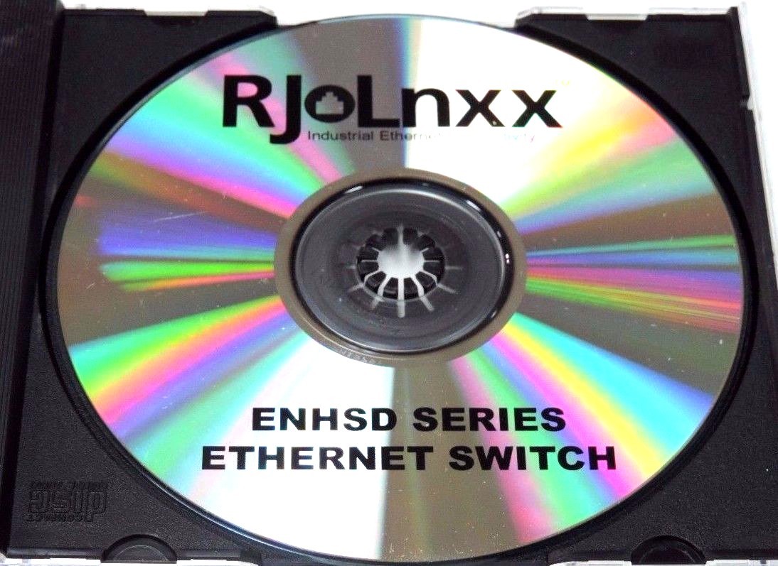 Used NIB WOODHEAD RJ LNXX ENHSDUR-S5 5 PORT ETHERNET SWITCH REV. 1.01 W/ SOFTWARE