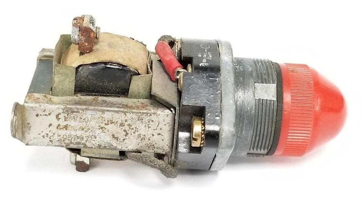 Used GENERAL ELECTRIC CR2940UE-212A2 INDICATOR LIGHT RED 110V 50/60CY CR2940UE212A2
