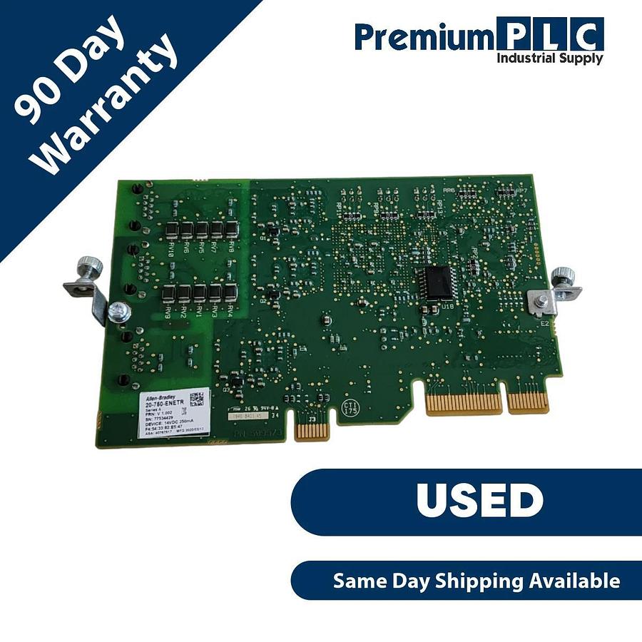 Used USED ALLEN BRADLEY 20-750-ENETR /A PowerFlex Ethernet/IP DUAL-PORT OPTION MODULE
