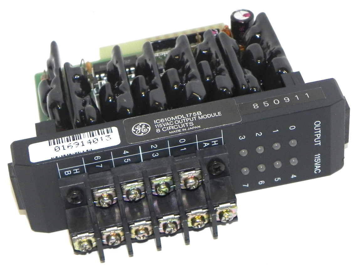 Used REPAIRED GE FANUC IC610MDL175B OUTPUT MODULE 115VAC, 8 CIRCUITS