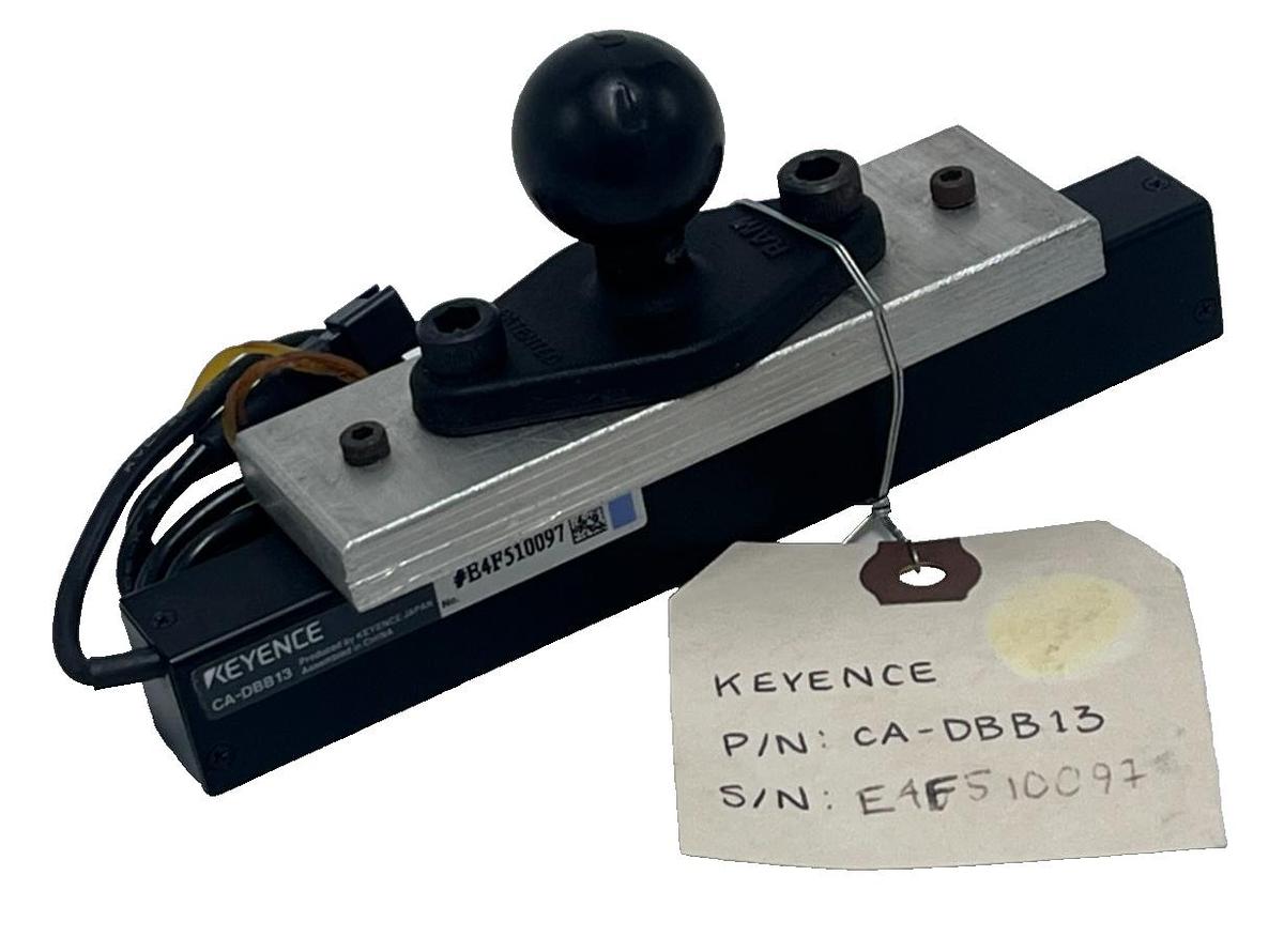 Used LOT OF 5 KEYENCE CA-DBB13 LED BLUE LIGHT BAR UNIT W/ RAM BALL ADAPTER MOUNT NSNP