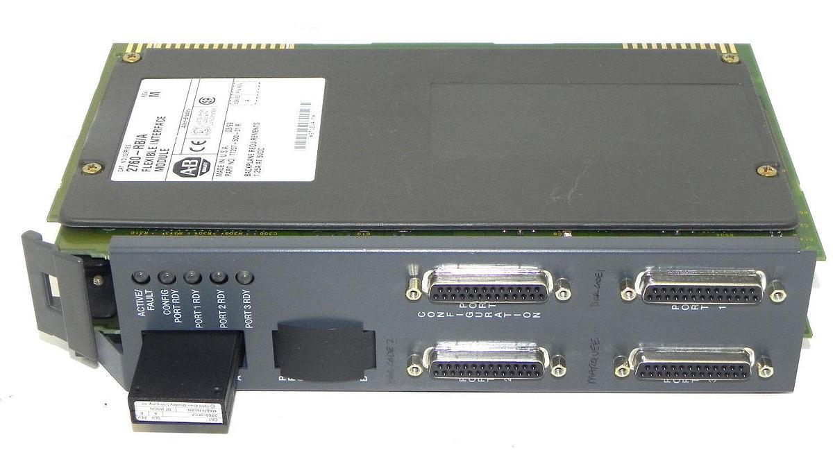 Used ALLEN BRADLEY 2760-RB/A FLEXIBLE INTERFACE MODULE SER. A W/ 2760-SFC2 MODULE