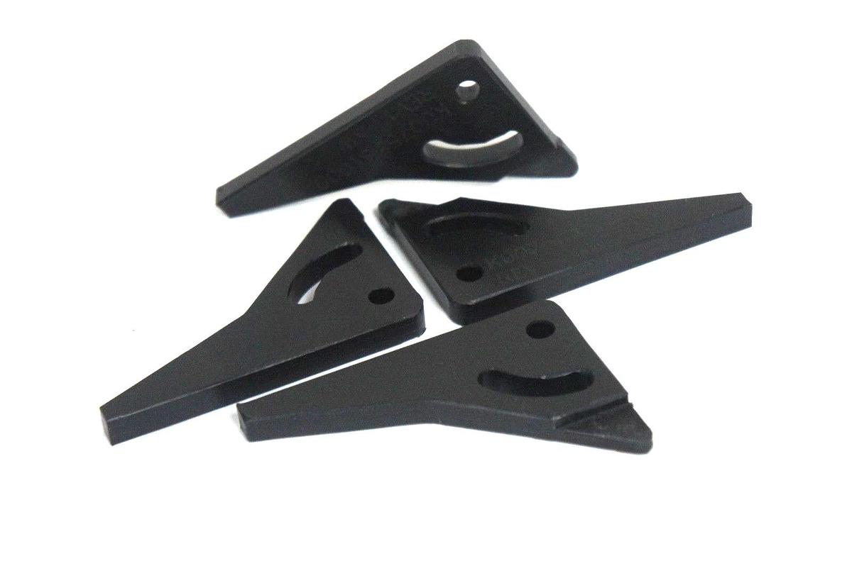 Used LOT OF 4 NEW GENERIC K0075831000 REV. 1 ATTACHMENTS TRAY CARRIER BLACK PLASTIC