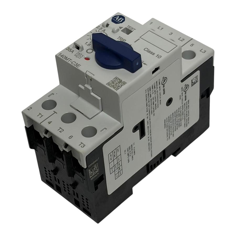 Used Allen Bradley 140MT-C3E-B25 Motor Protector Circuit Breaker 1.6-2.5A New Surplus