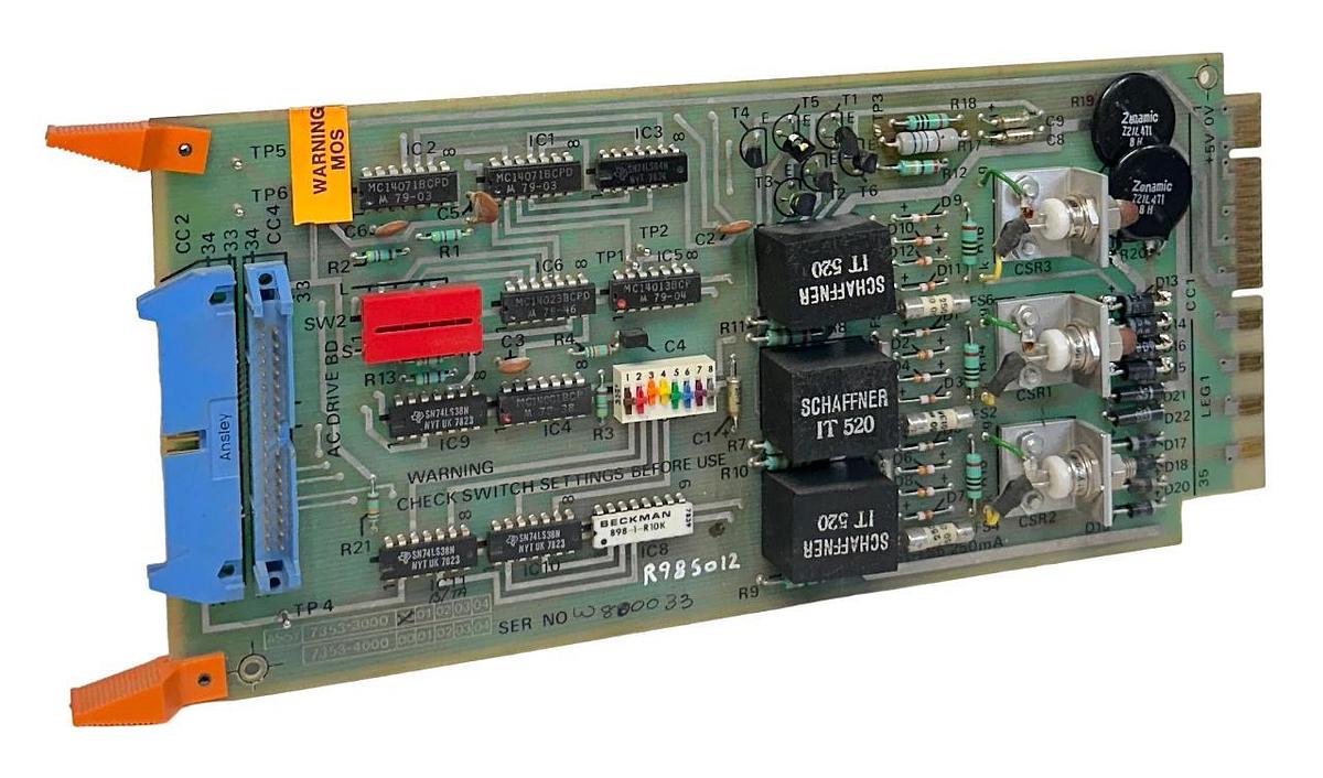 Used CROSFIELD ELECTRONICS 7353-3000 / 7353-4001 CONTROL BOARD USNP