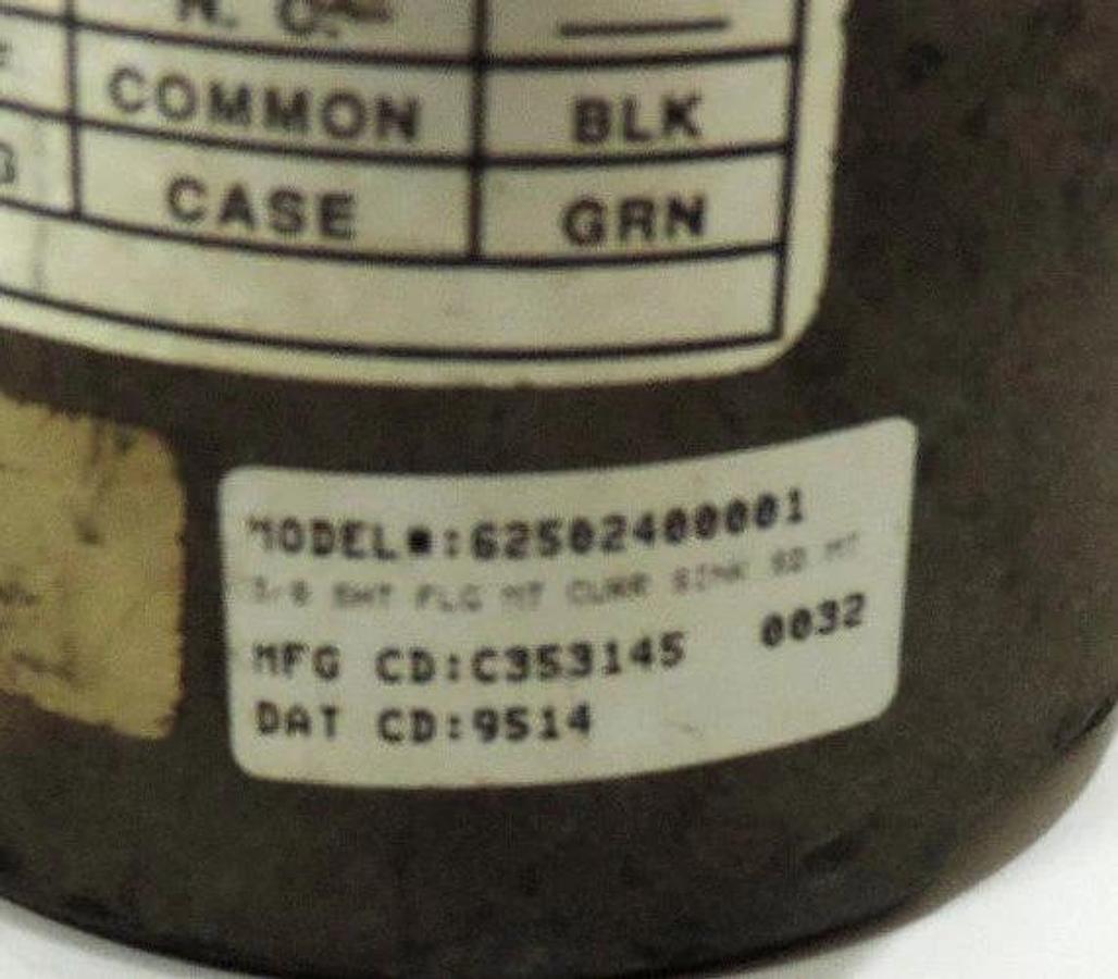 Used DANAHER DYNAPAR ENCODER 62502400001 FLANGE MOUNT 3/8" SHAFT CURR SINK SD MT