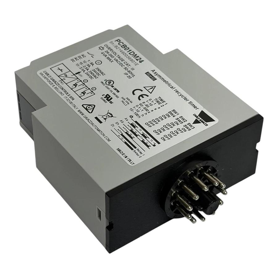 Carlo Gavazzi PCB01DM24 Asymmetrical Recycler Timer Relay 24-240V - NSMP