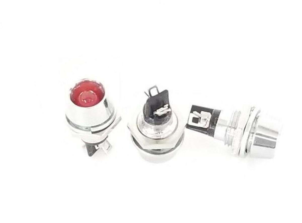 Used LOT OF 3 NEW GENERIC 06048 INDICATOR LAMPS RED 0650-6178