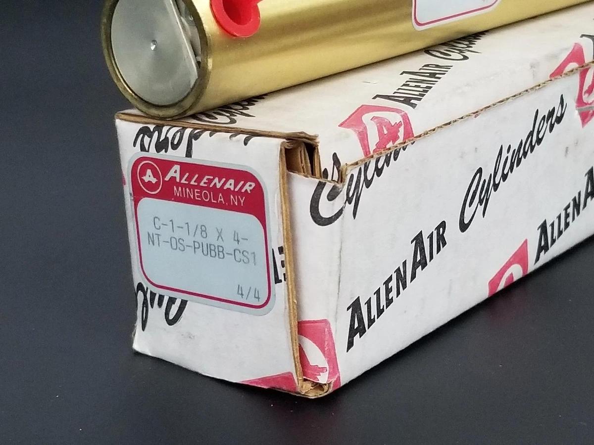 NIB ALLENAIR C-1-1/8 X 4-NT-OS-PUBB-CS1 PNEUMATIC CYLINDER