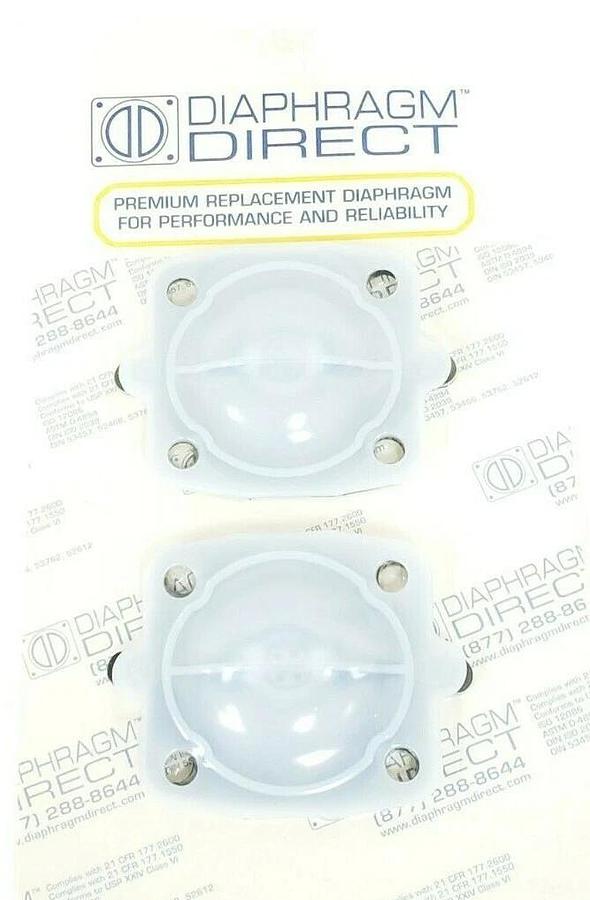 Used LOT OF 2 NEW DIAPHRAGM DIRECT P/N: DD10-ITFM SIZE: 1'' / DN 25 MAT: TFM/EPDM