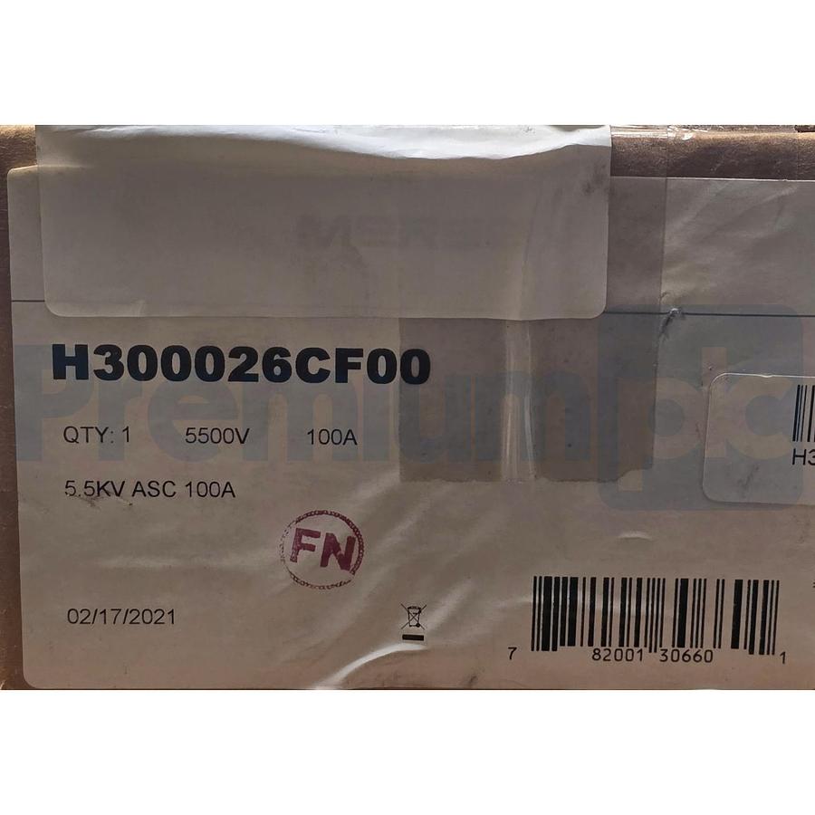 Used Mersen-Ferraz H300026CF00 Amp-Trap Medium Voltage Fuse 5.5kV 5500V 100A NSMP