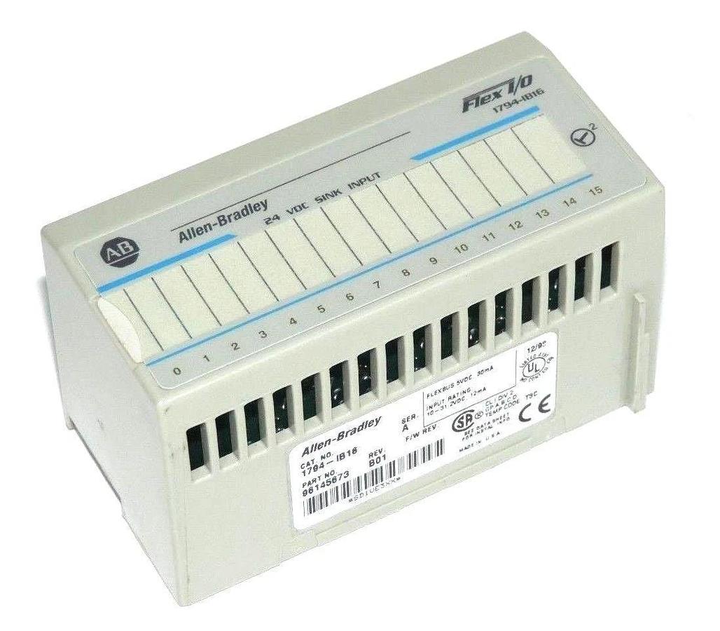 Used ALLEN BRADLEY 1794-IB16 FLEX I/O INPUT MODULE SER A REV B01