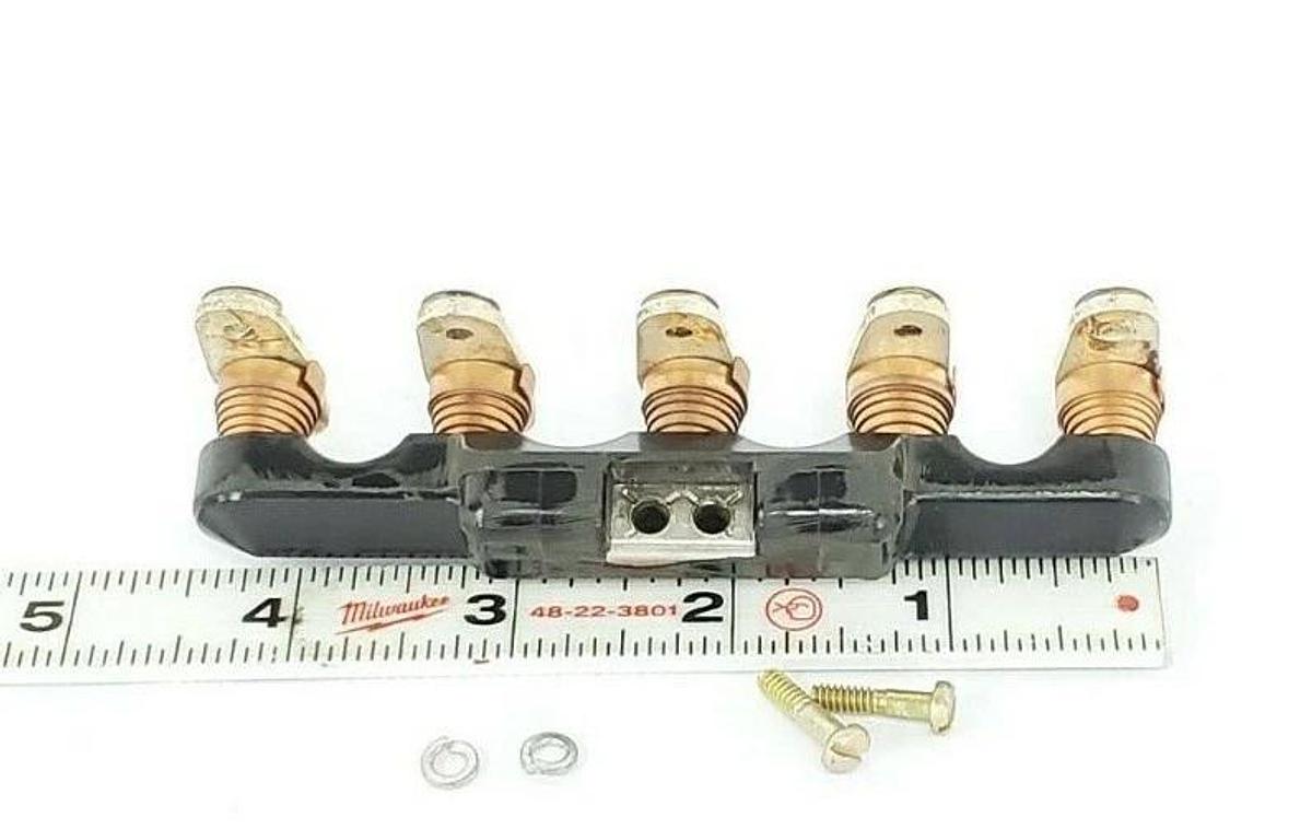 NEW ALLEN-BRADLEY X-40604 CROSS BAR CONTACT BLOCK ASSEMBLY, 5NO, 30A, X40604