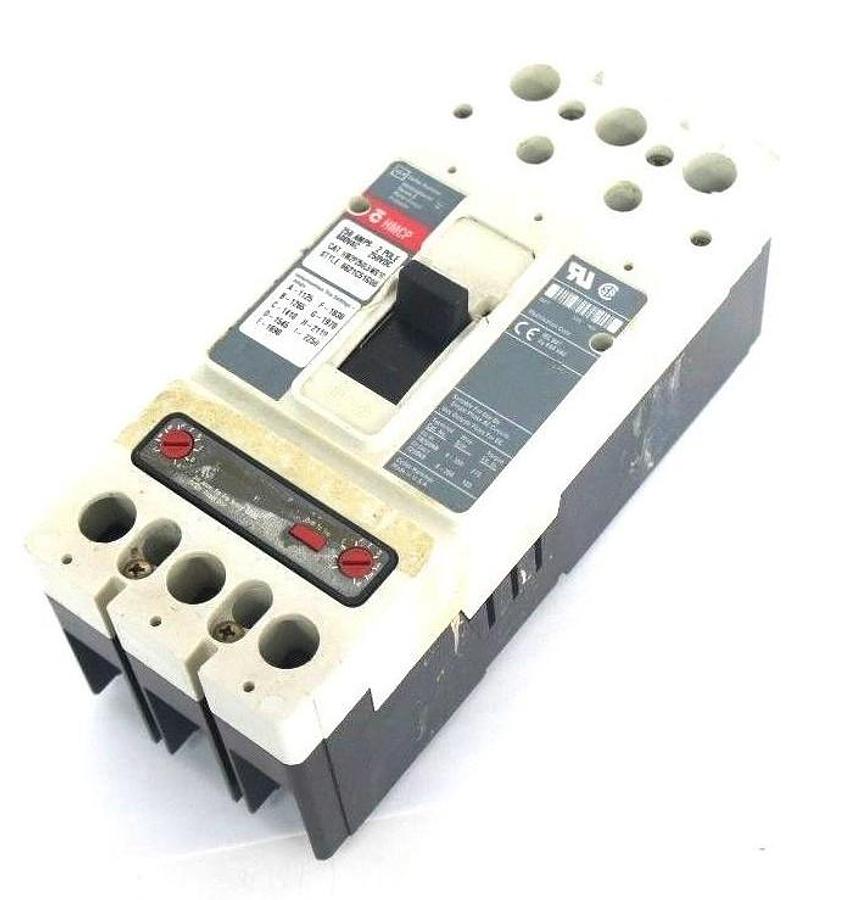 Used CUTLER HAMMER HM2P250L5WS10 CIRCUIT BREAKER SER. C, STYLE 6621C51G08 250 AMP