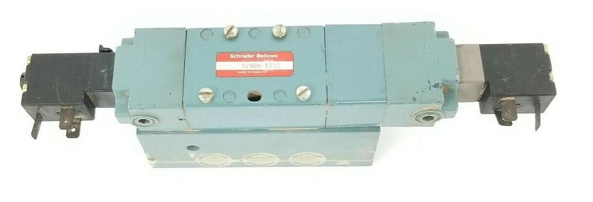Used SCHRADER BELLOWS 52900-5515 VALVE 529005515, 520008515, 120V 60HZ, 4W