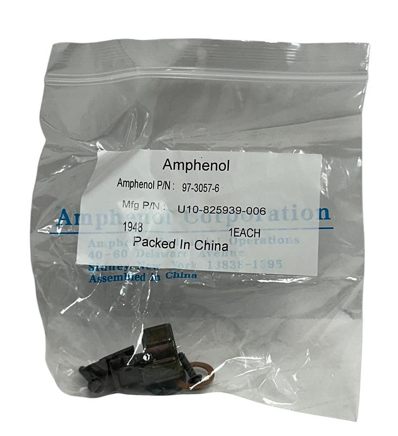 10 AMPHENOL 97-3057-6 / U10-825939-006 OLIVE CONNECTOR CABLE CLAMPS 14/14S NSMP
