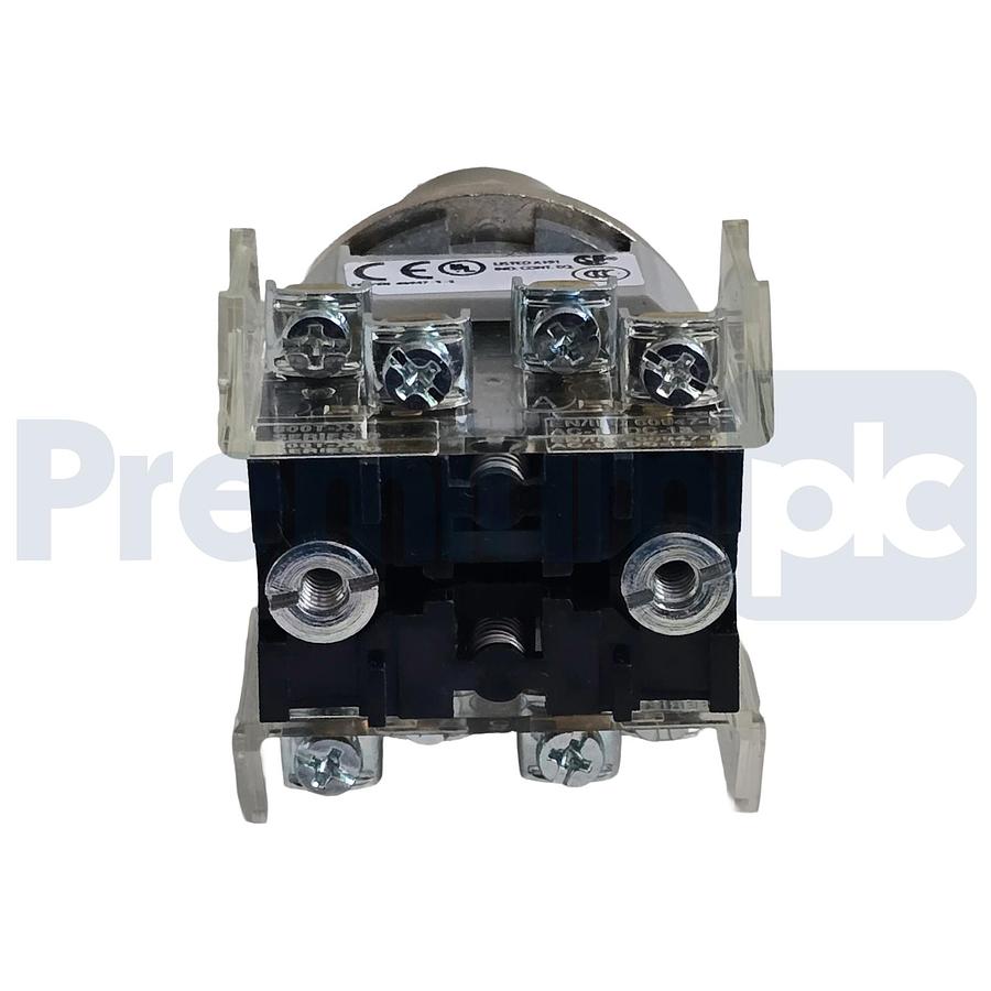 Used Allen-Bradley 800T-H3123B /T Selector Switch 30mm 2Pos Cylinder Lock 2 NO / 2 NC