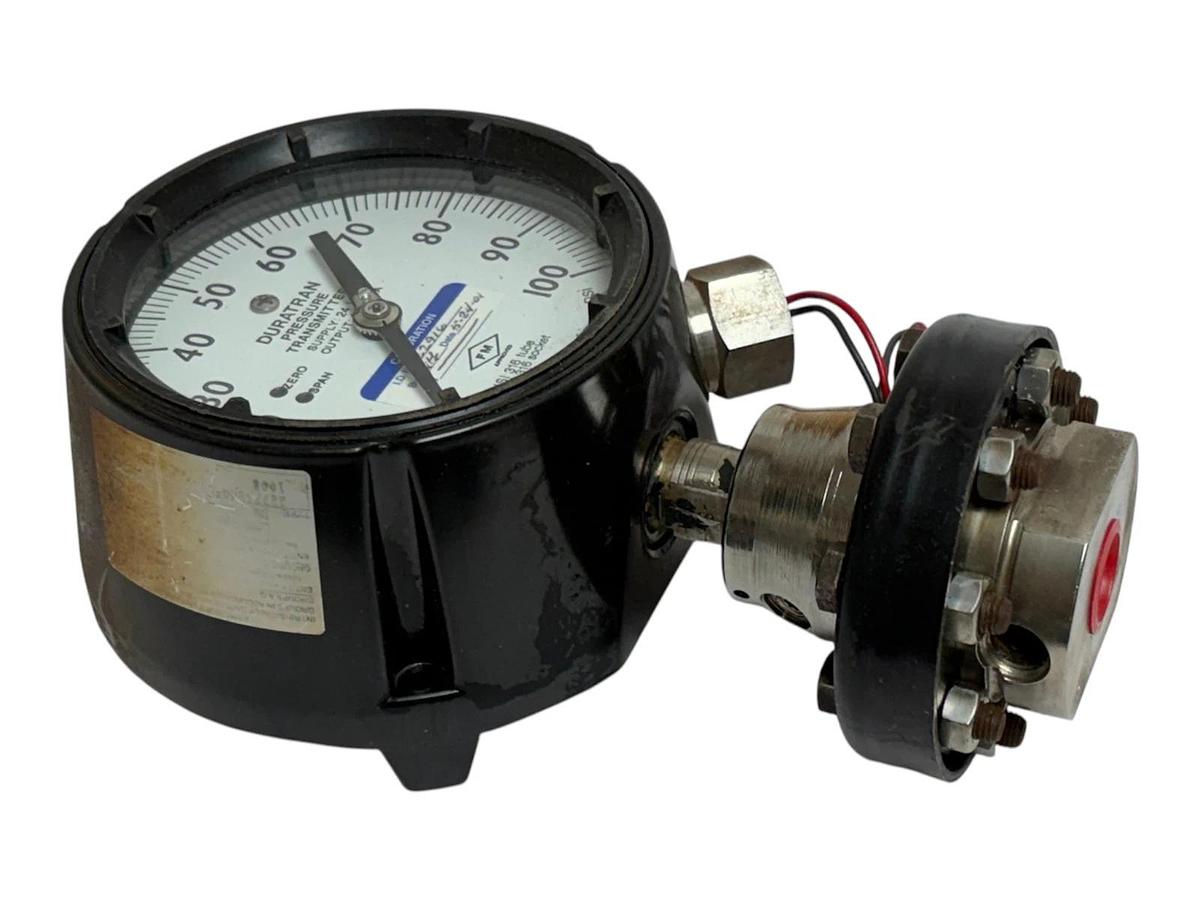 Used Ashcroft Duratran Pressure Transmitter 0-100 psi Type 2279 4-20mA 316 SS