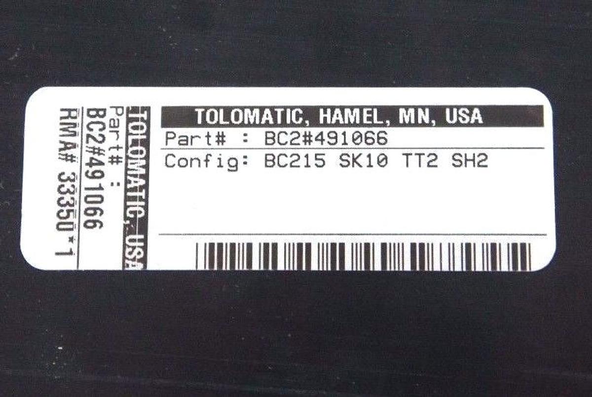Used TOL-O-MATIC BC2#211892 PNEUMATIC ACTUATOR BC2#491066 CONFIG: BC215 SK10 TT2 SH2