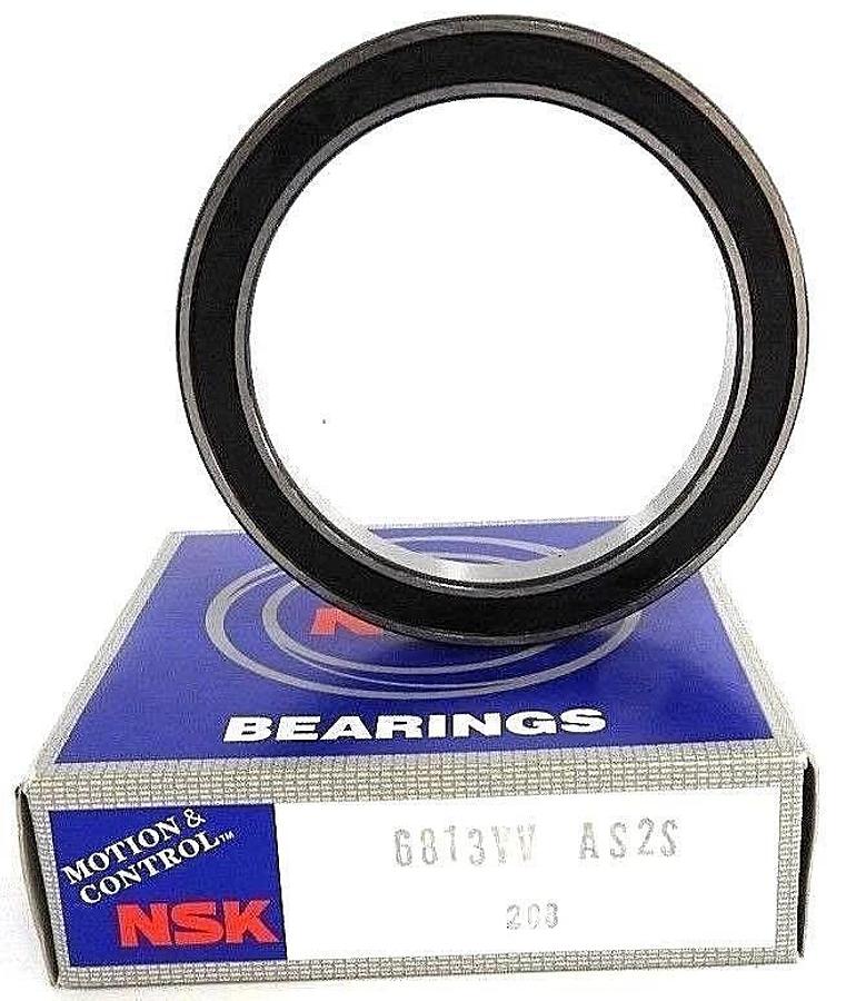 Used NIB NSK 6813VV BEARING SEALED 65MM ID X 85MM OD X 10MM W, 6813VV-AS2S