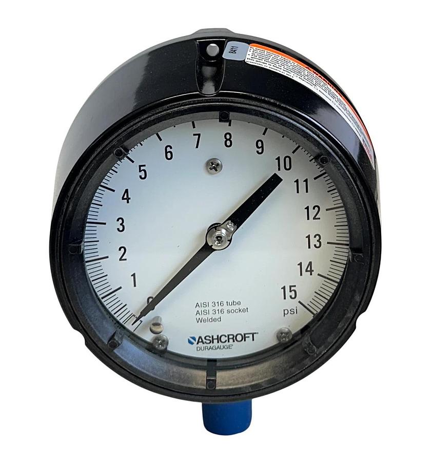 ASHCROFT 45-1279-SS-04L-15# / 451279SS04L15# DURAGAUGE PRESSURE 4-1/2'' 15# NSMP