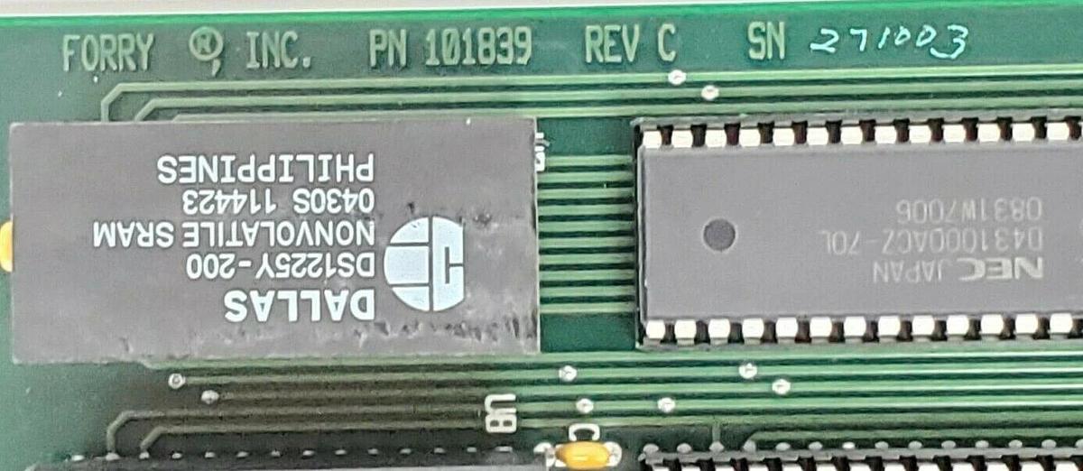 Used FORRY 101839 PC BOARD REV. C