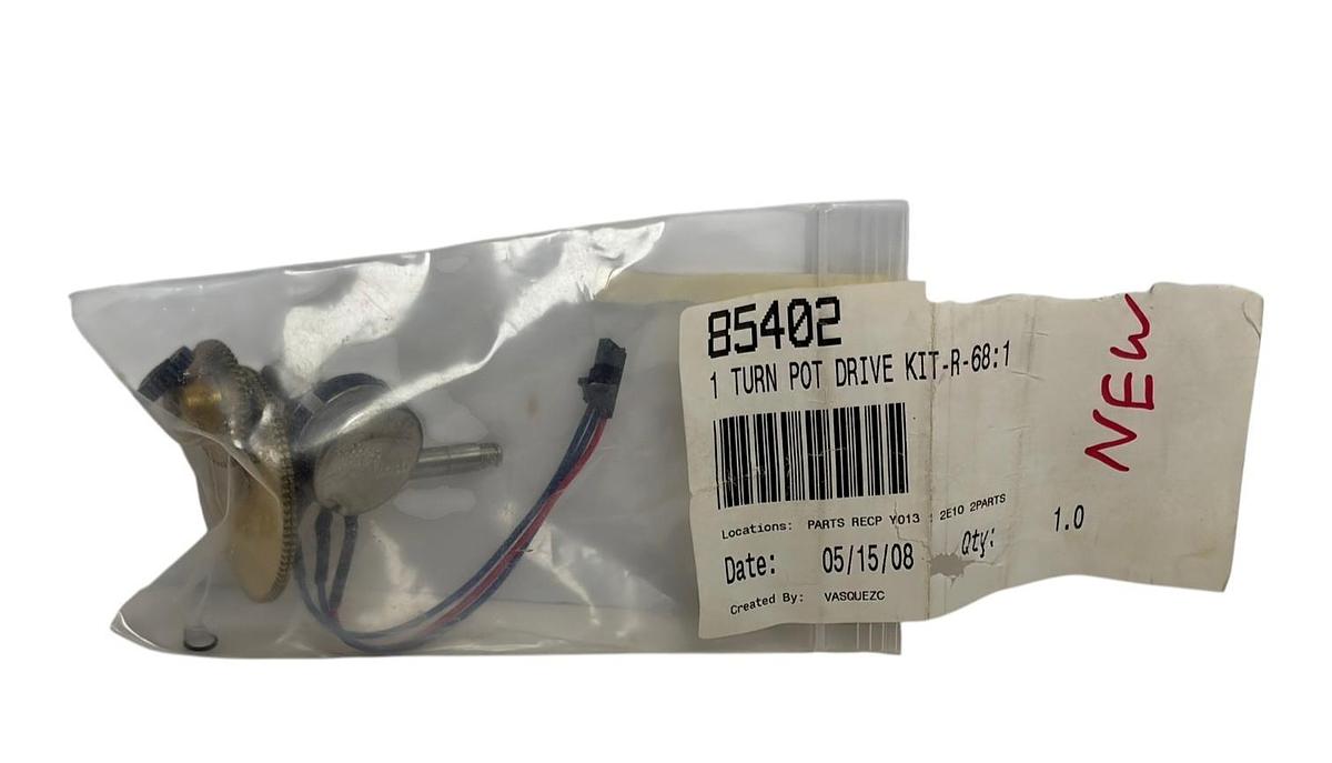 Used Clarostat 1 Turn Pot Drive Kit R-68:1 380C3 10000-S 85402 Potentiometer New