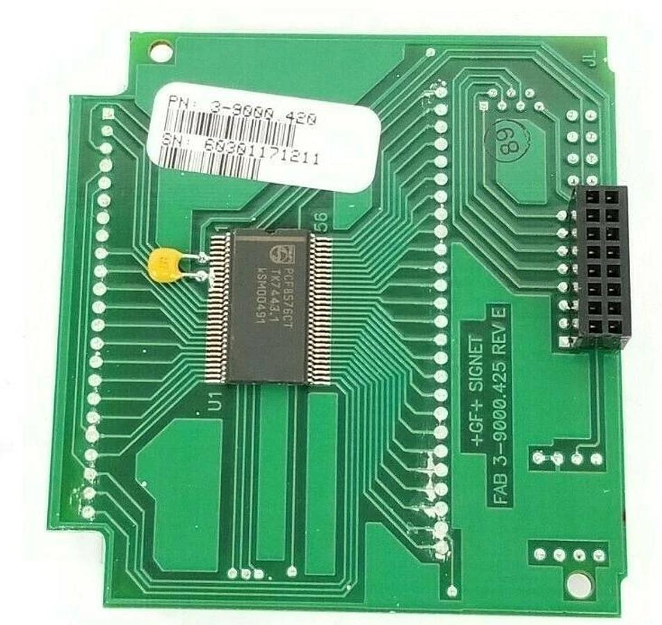 Used GF SIGNET 3-9000.420 DISPLAY BOARD FOR FLOW CONTROLLER 3-9000.425 REV. E
