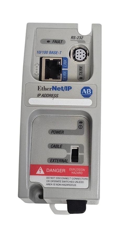 Used Allen Bradley 1761-NET-ENIW /D MicroLogix Series EtherNet/IP Interface Module
