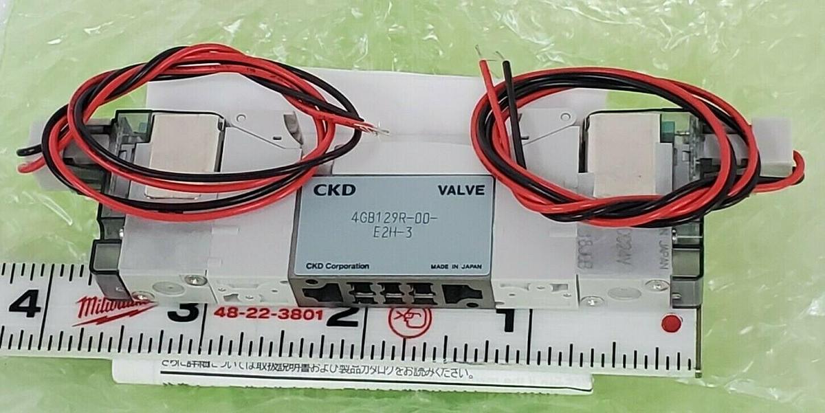 NIB CKD 4GB129R-00-E2H-3 DISCRETE VALVE 4G SERIES DC24V, 4GB129R00E2H3