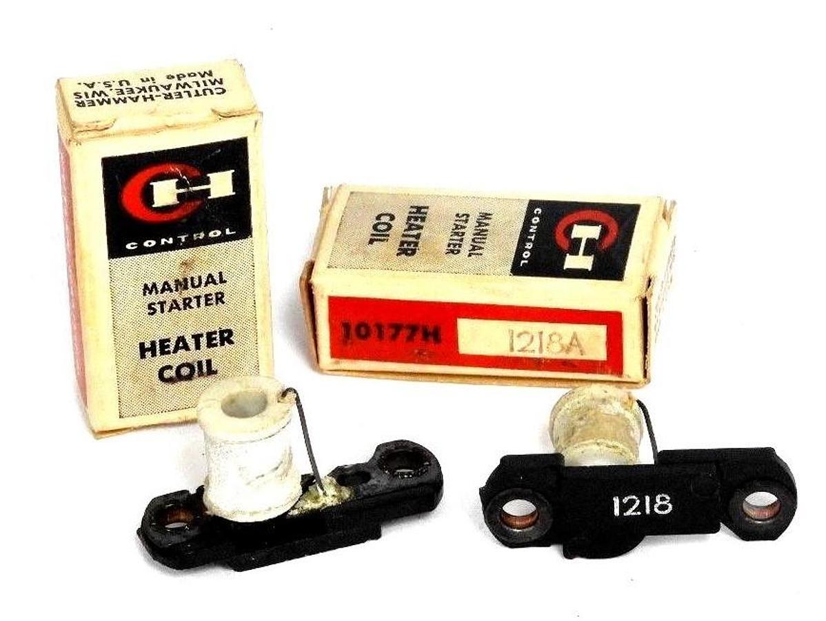 Used LOT OF 2 NIB CUTLER HAMMER 10177H-1218A MANUAL STARTER HEATER COILS 10177H1218A