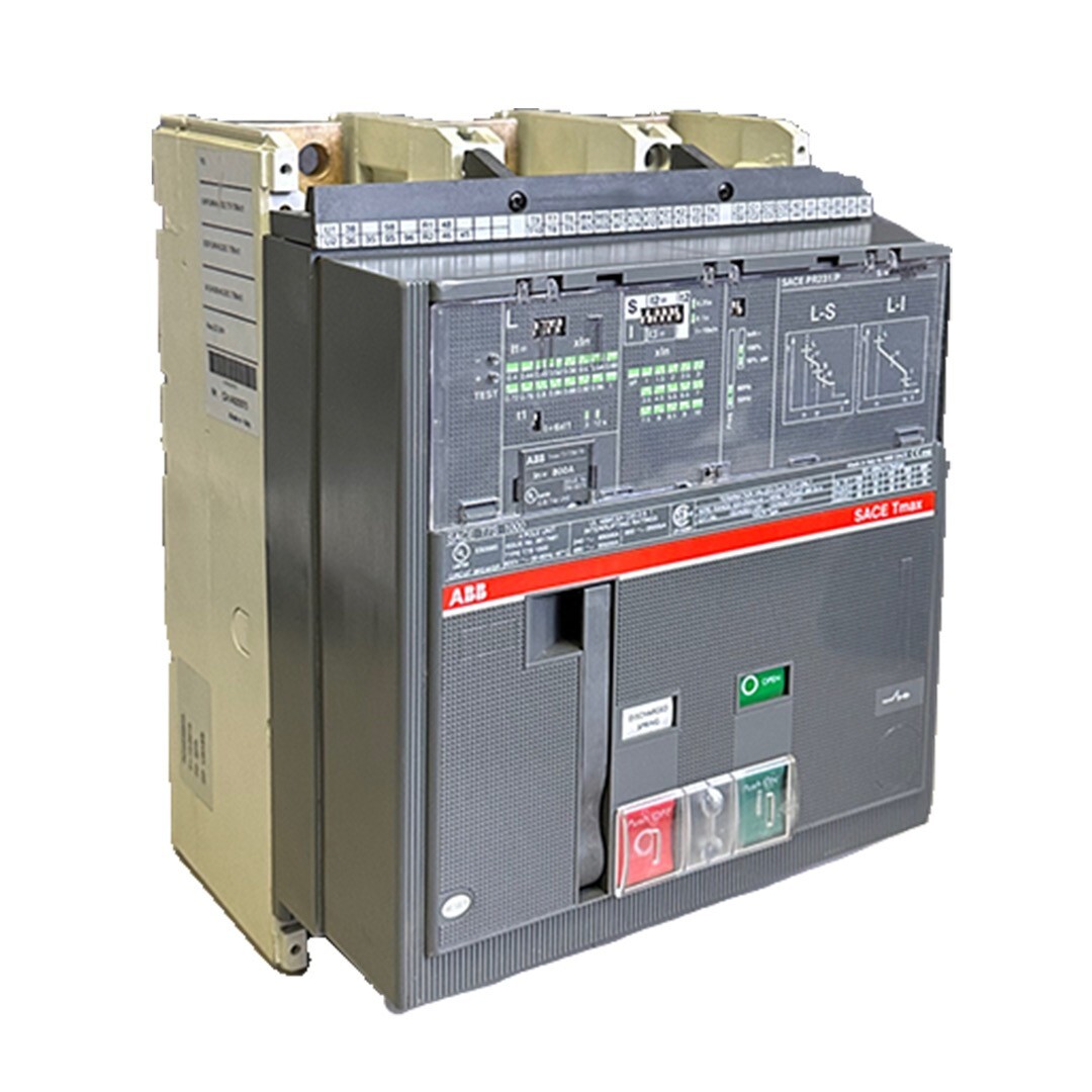 Used ABB SACE T7S 1000 Tmax CIRCUIT BREAKER 4-POLE 1SDA064776R1 W/ SACE PR231/P 800A