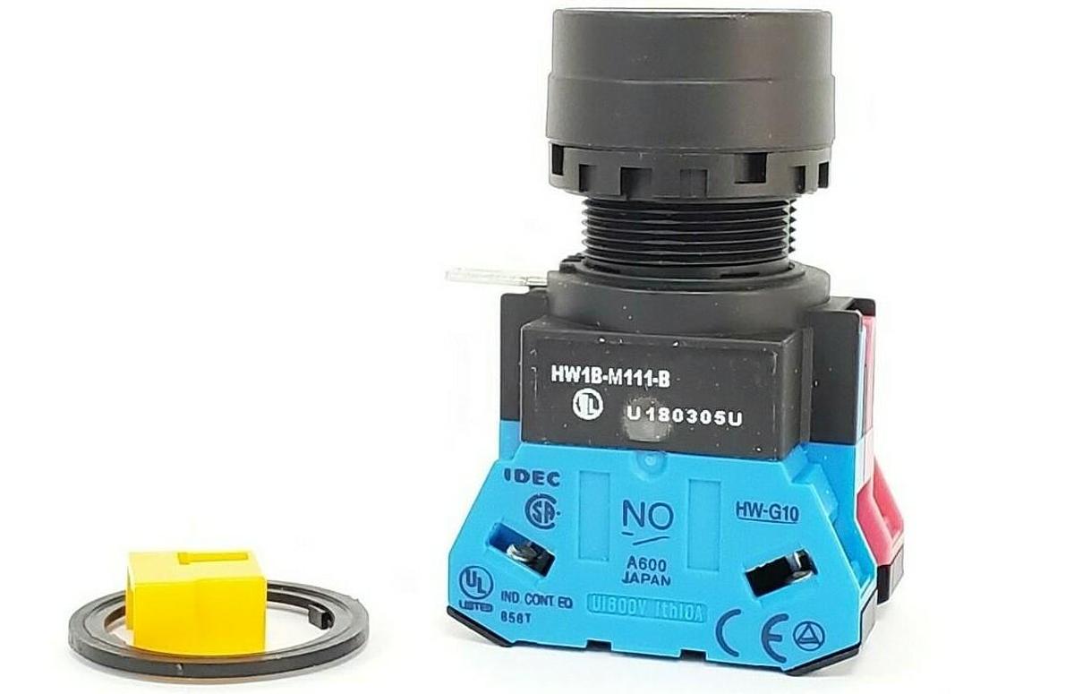 Used NIB IDEC HW1B-M111-B PUSHBUTTON SWITCH HW1BM111B